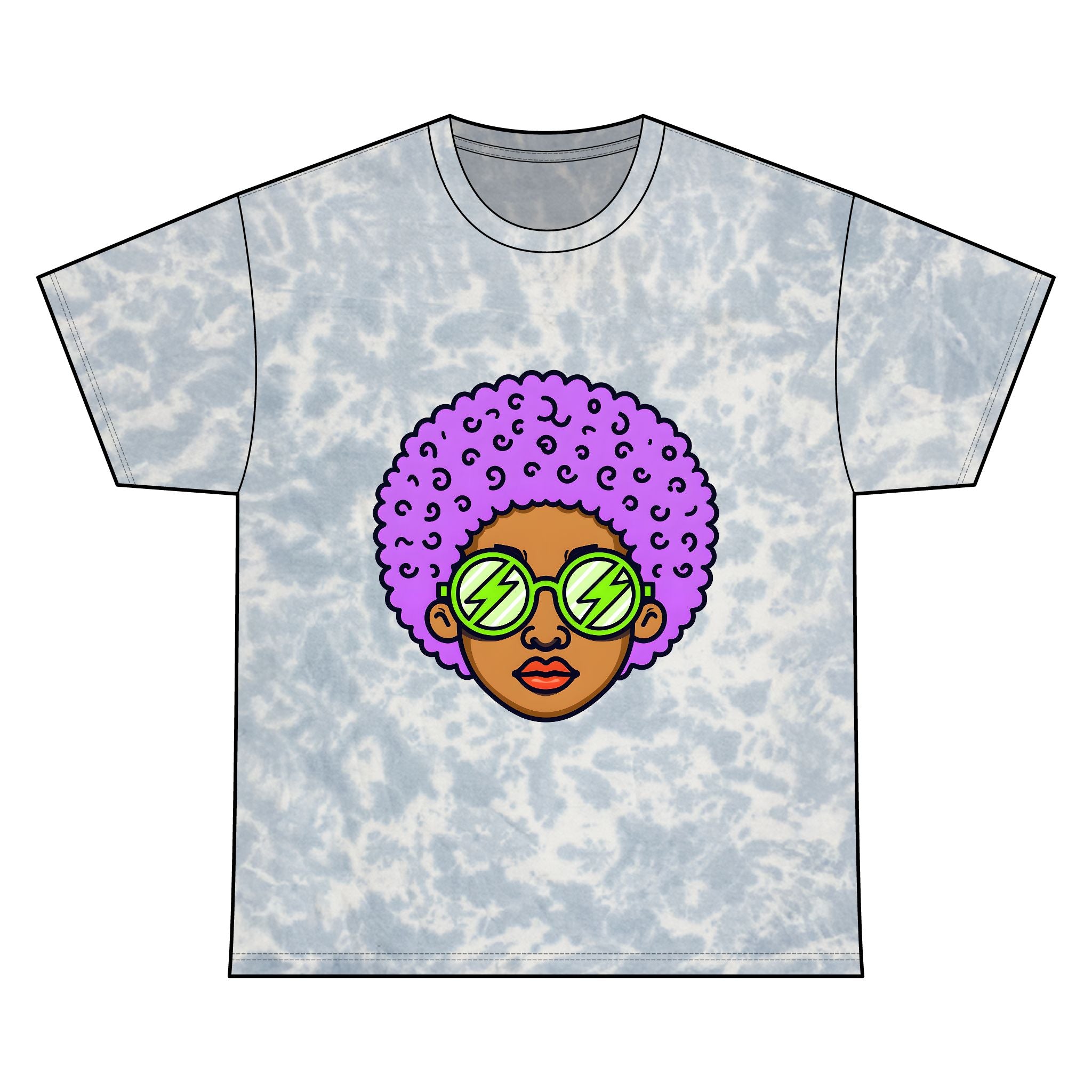 Afro Tie-Dye Tee