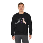 Skeleton Hand Heart Crewneck Sweatshirt