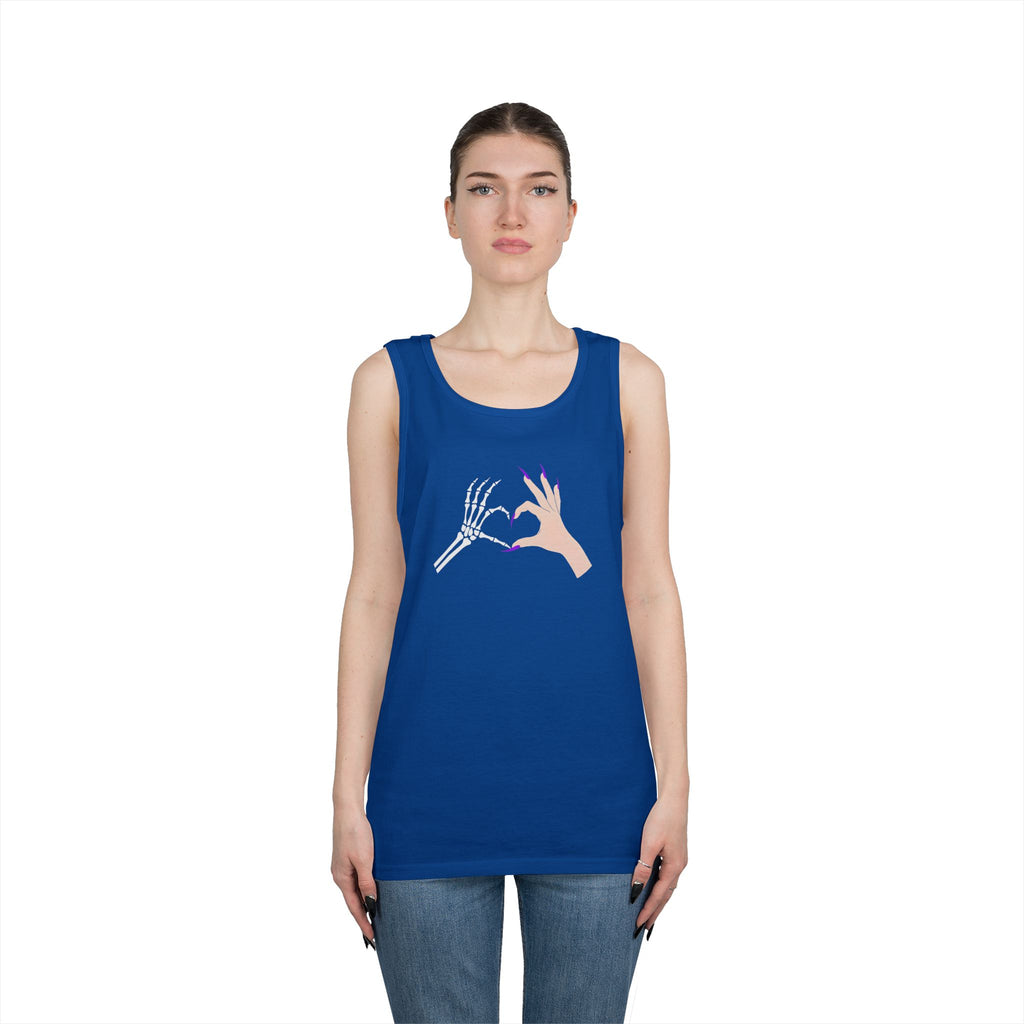 Skeleton Hand Heart Tank