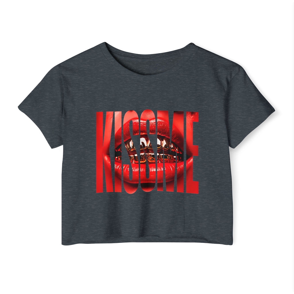 "Kiss Me" Cropped Tee