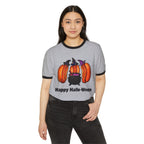 "Happy Hallo-Ween" Hotdog Witches Ringer Tee