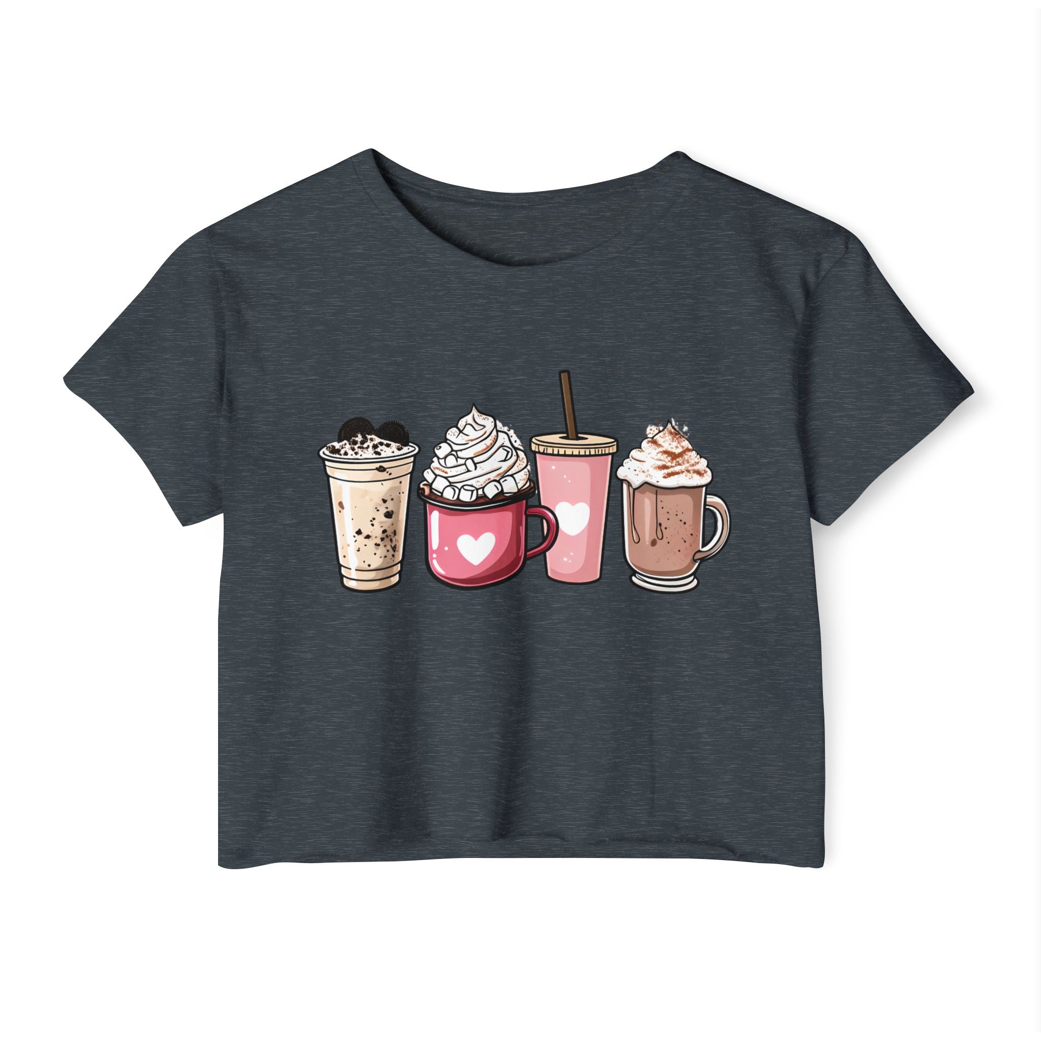 Coffee Lovers Cropped Tee