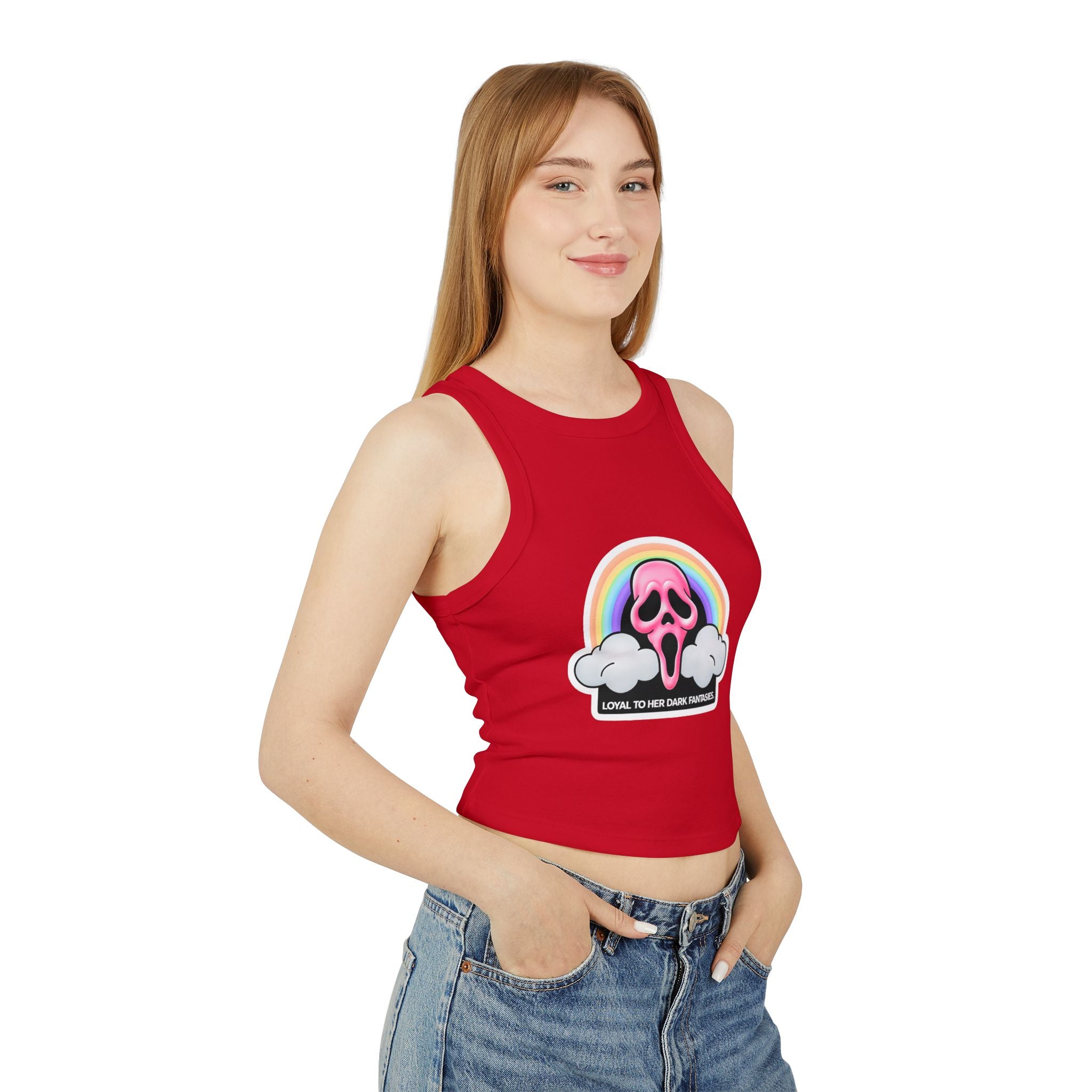 Ghostface Crop Tank Top