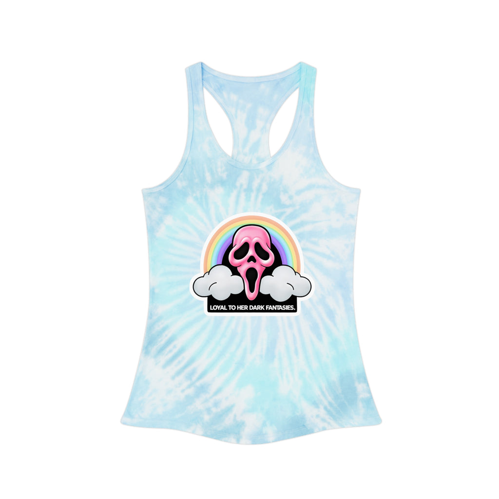 Ghostface Tie Dye Racerback Tank Top