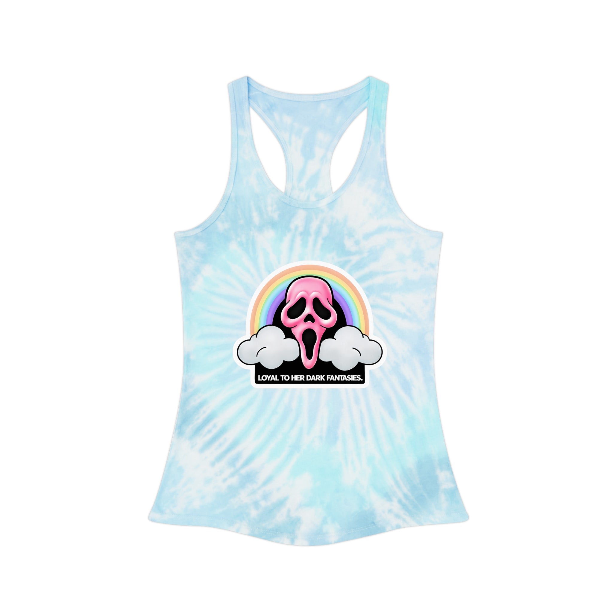 Ghostface Tie Dye Racerback Tank Top