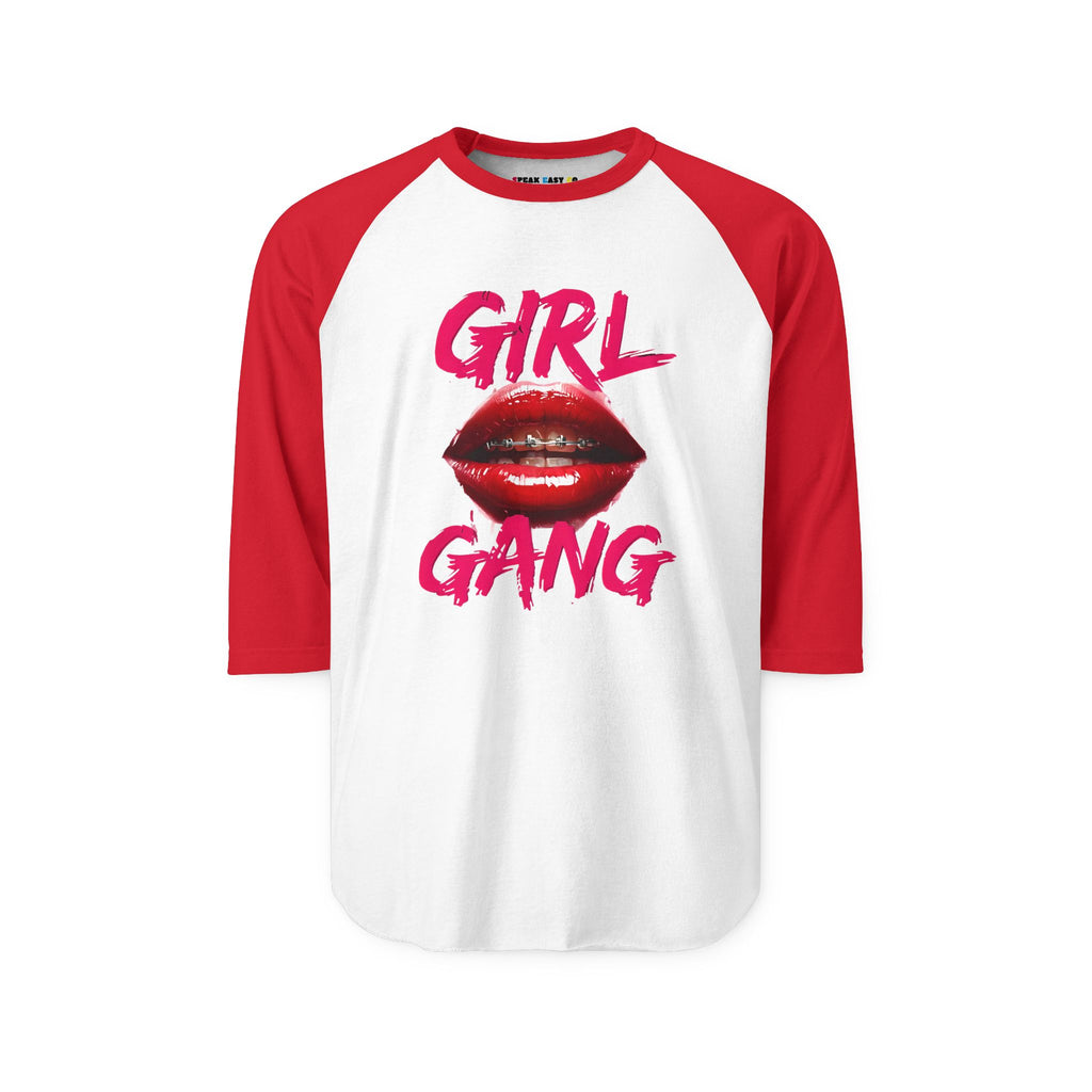 "Girl Gang" 3/4th Sleeve Raglan Shirt