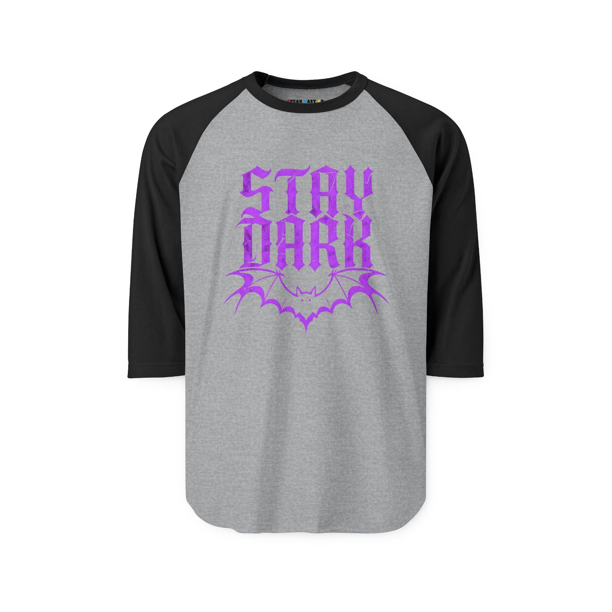 "Stay Dark" 3/4th Sleeve Raglan Shirt