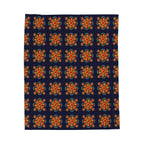 Geometric Design Velveteen Plush Blanket