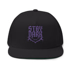"Stay Dark" Embroidered Flat Bill Cap