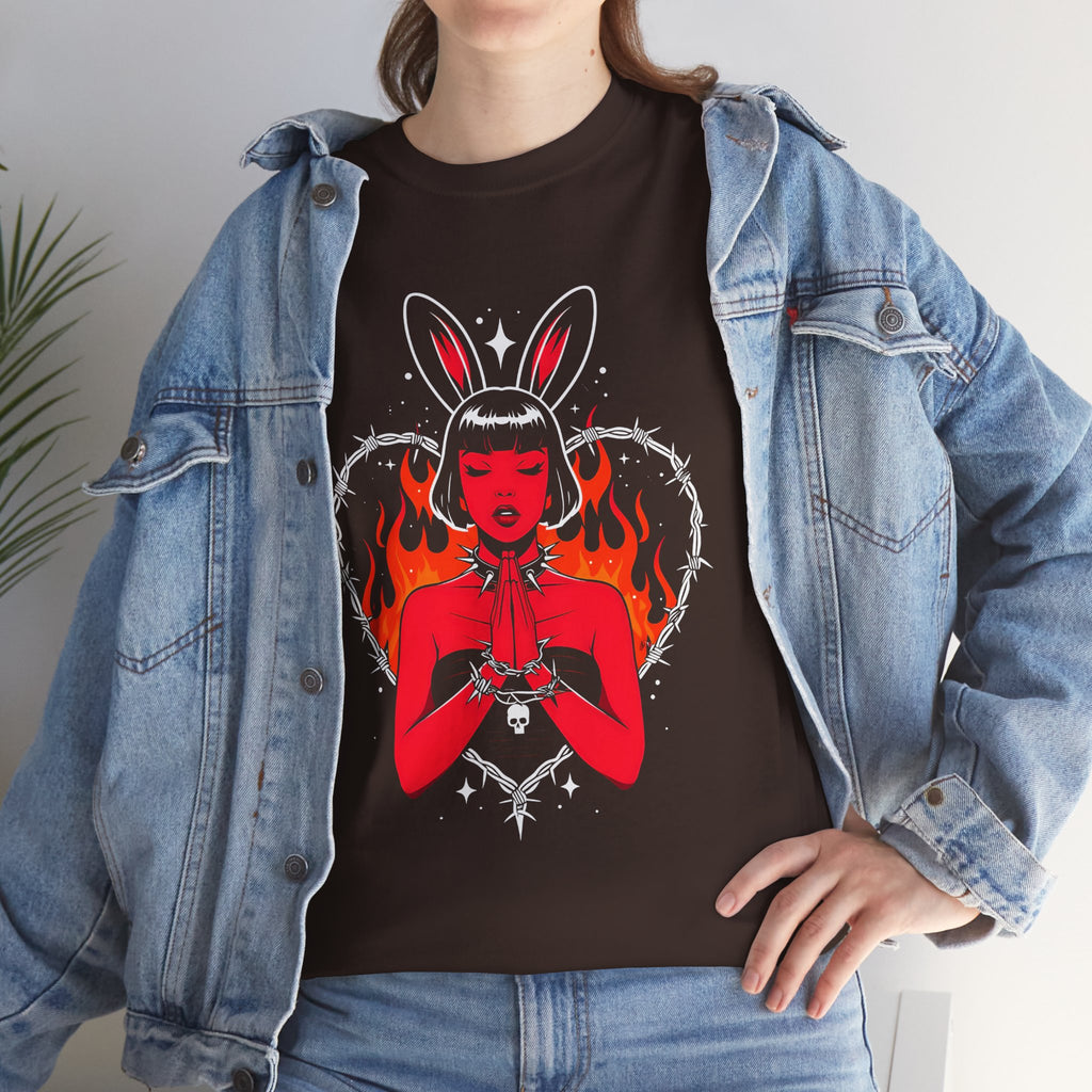 Edgy Bunny Heart Tee