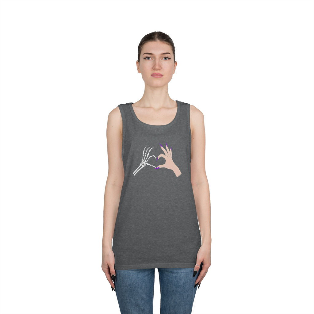 Skeleton Hand Heart Tank