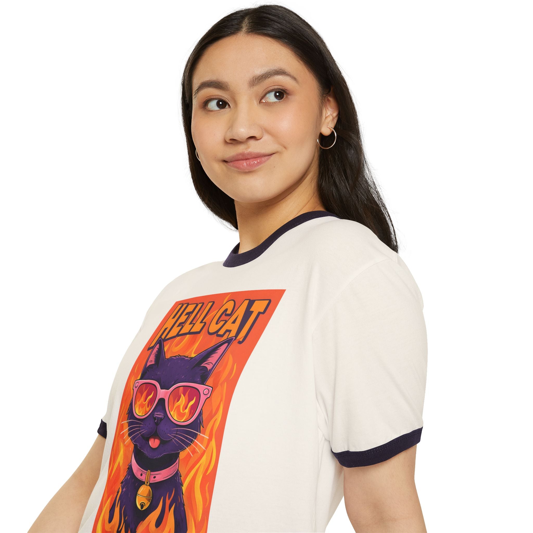 Hell Cat Ringer T-Shirt