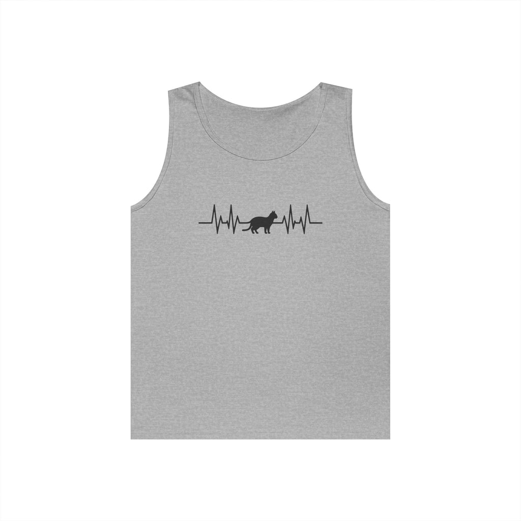 Black Cat Heartbeat Tank