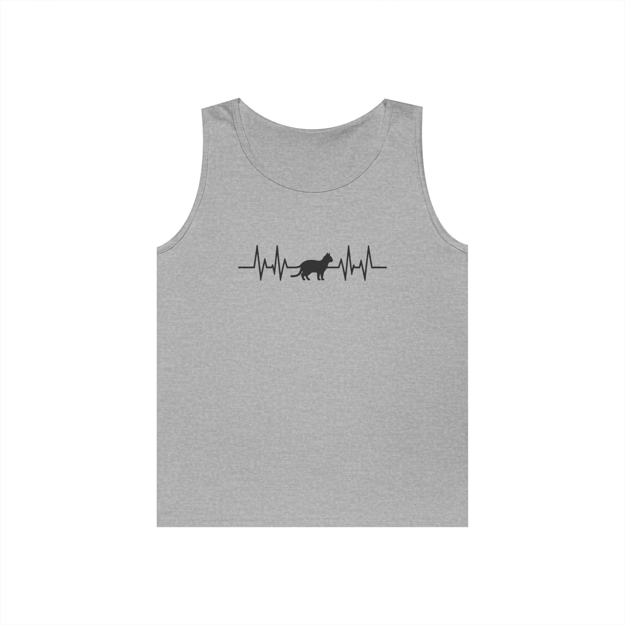 Black Cat Heartbeat Tank