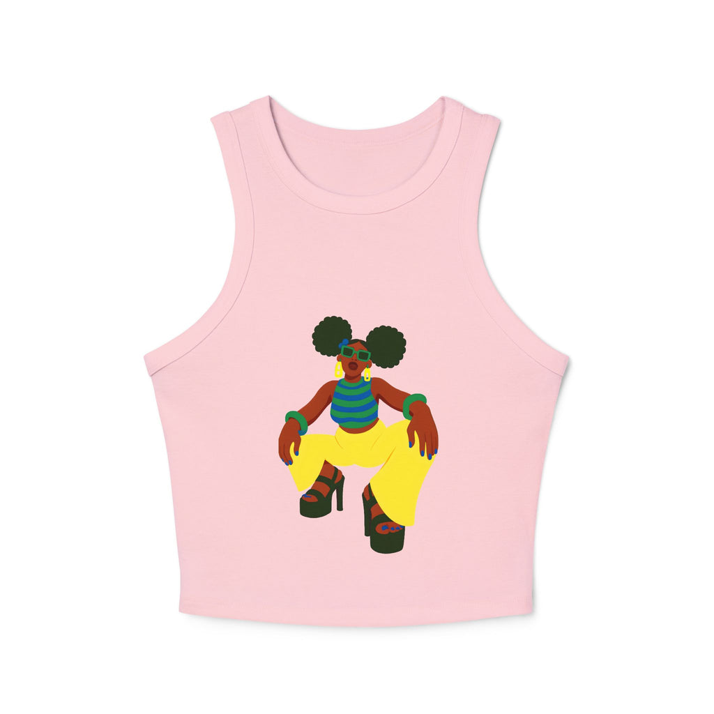Afro Puffs Racer Tank