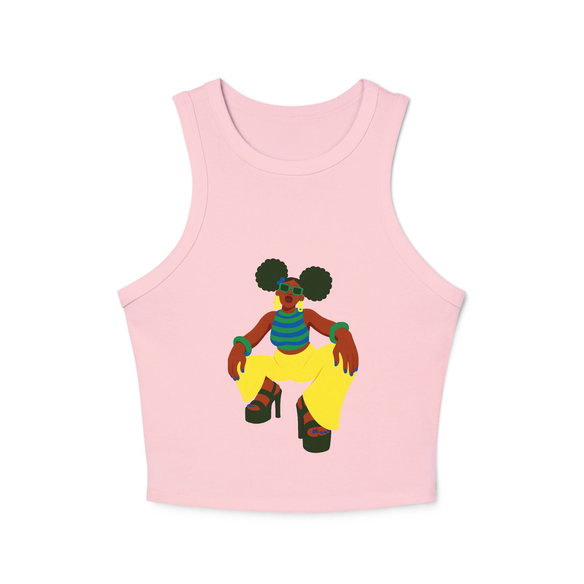 Afro Puffs Racer Tank