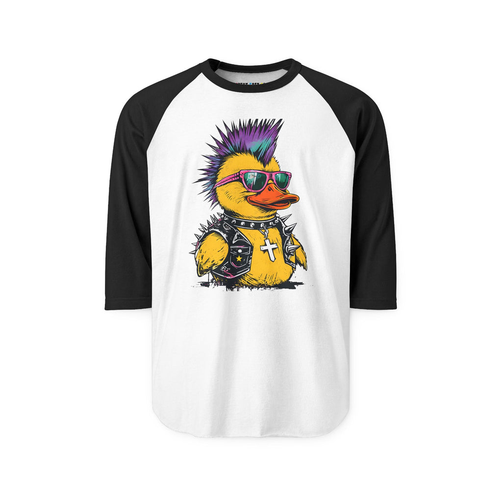 Punk Duck Raglan Three-Quarter Sleeve Tee