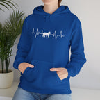 White Cat Heartbeat Hoodie