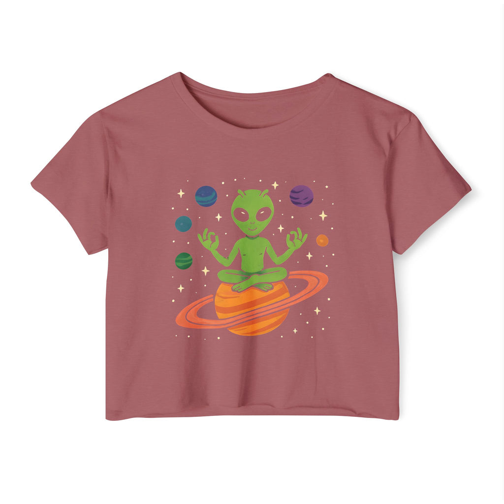 Galactic Alien Cropped Tee