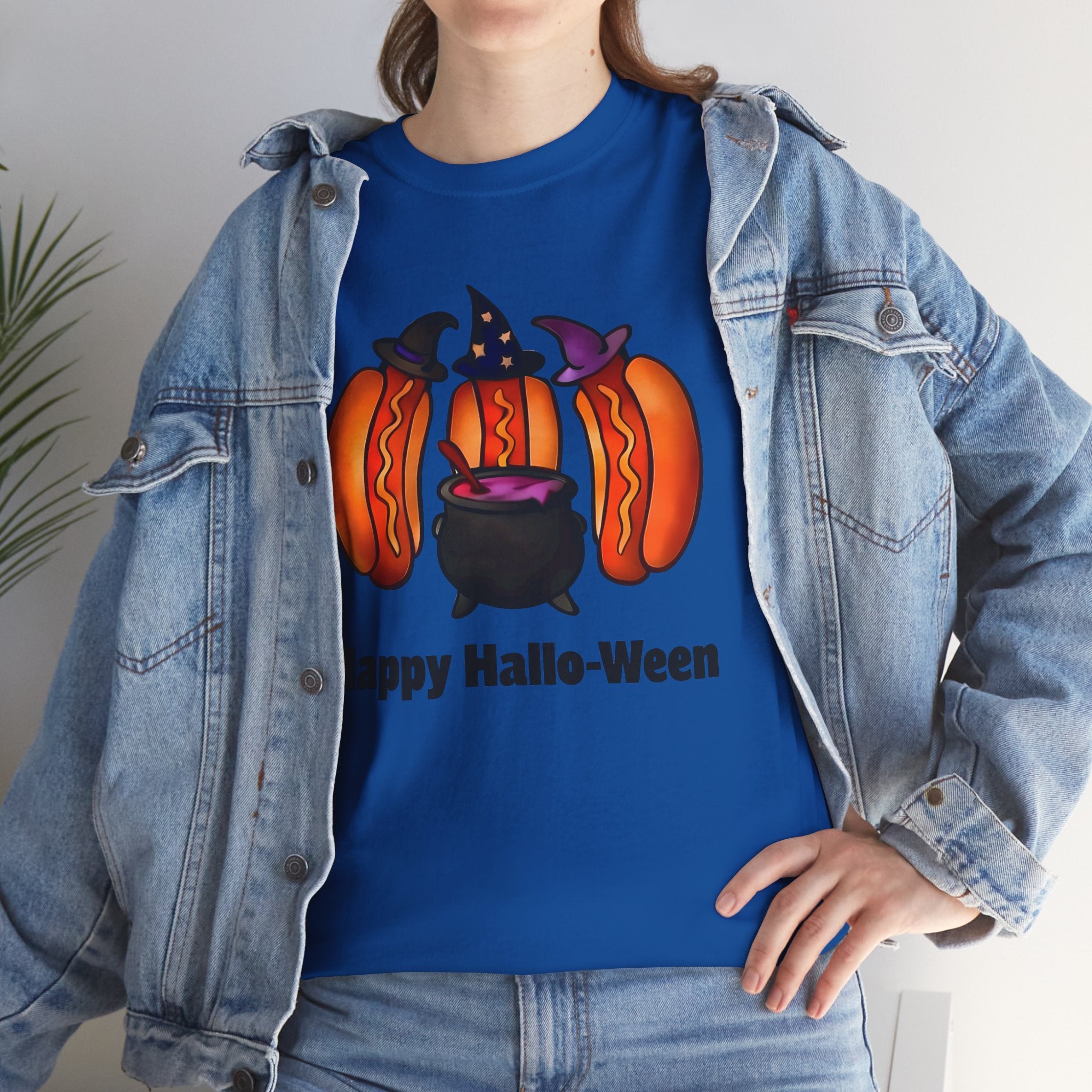 "Happy Hallo-Ween" Hotdog Witches Tee