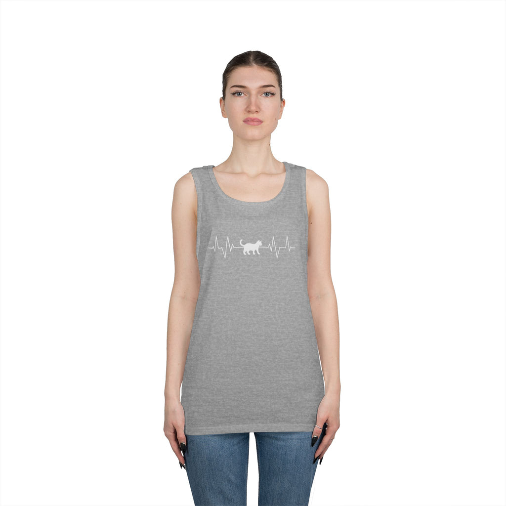 White Cat Heartbeat Tank