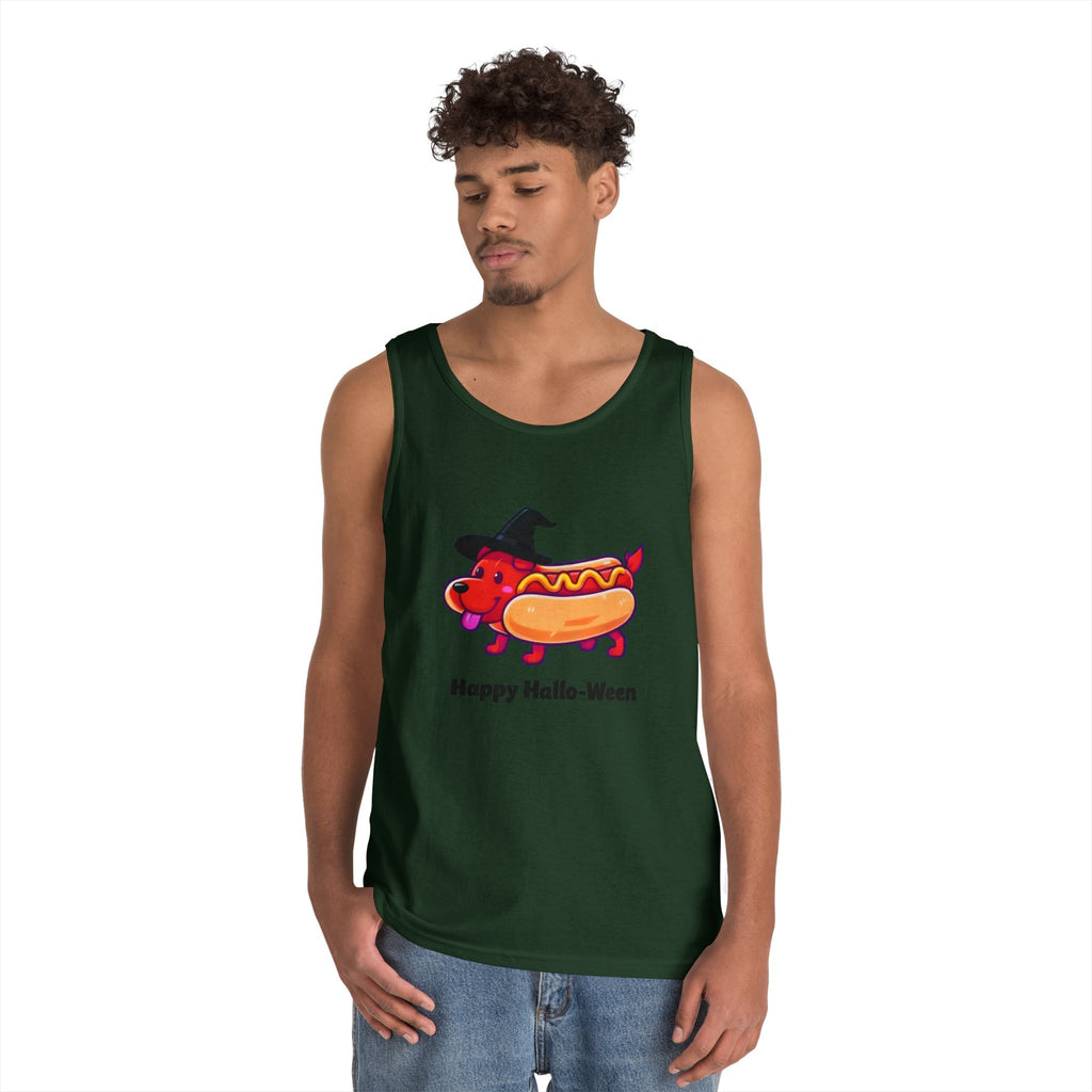 "Happy Hallo-Ween" Hotdog Costume Tank