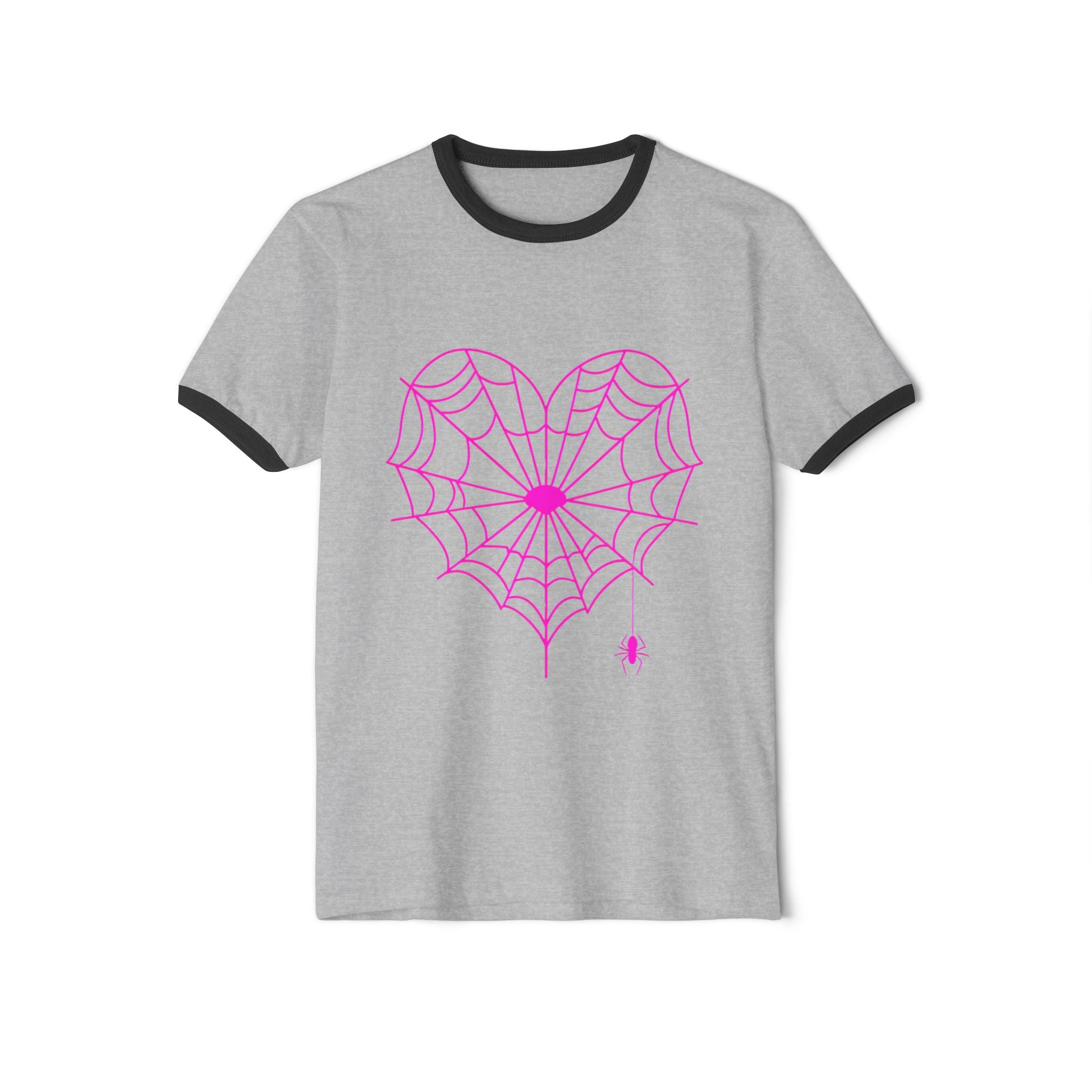 Spiderweb Heart Ringer Tee
