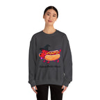 "Happy Hallo-Ween" Hotdog Costume Crewneck Sweatshirt