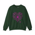 Spiderweb Heart Crewneck Sweatshirt
