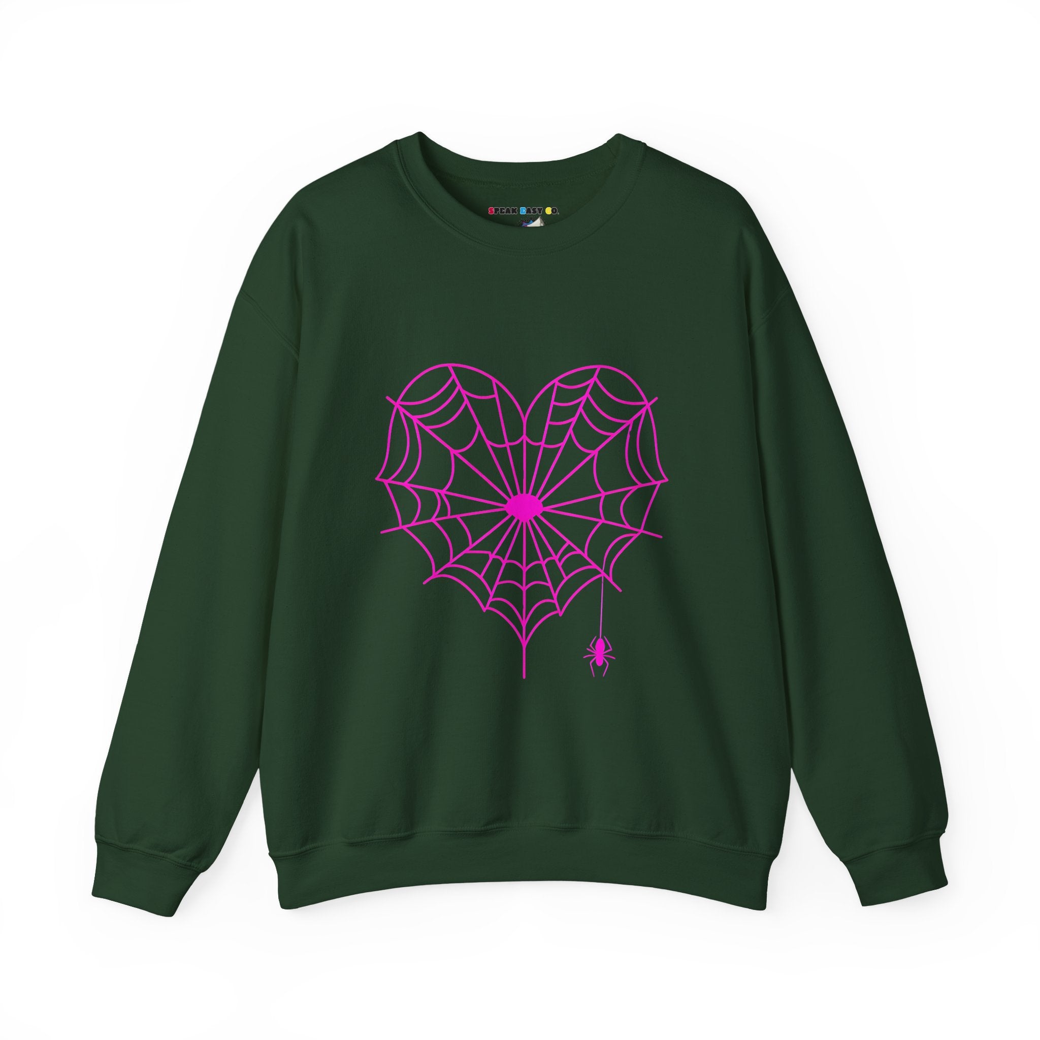 Spiderweb Heart Crewneck Sweatshirt