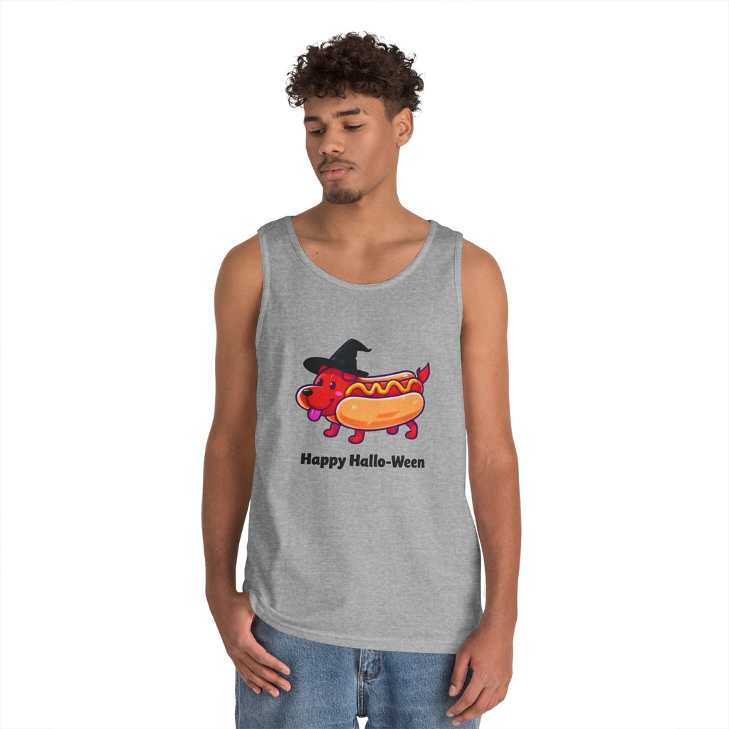 "Happy Hallo-Ween" Hotdog Costume Tank