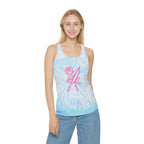 Rose & Knife Tie-Dye Racerback Tank