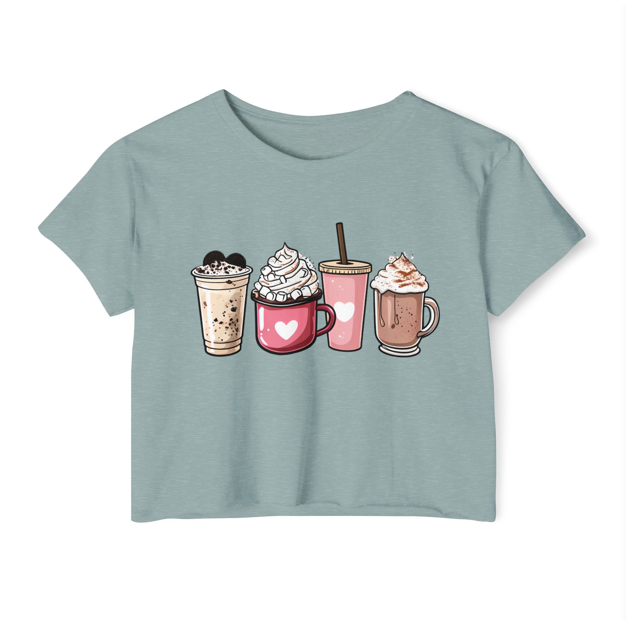 Coffee Lovers Cropped Tee