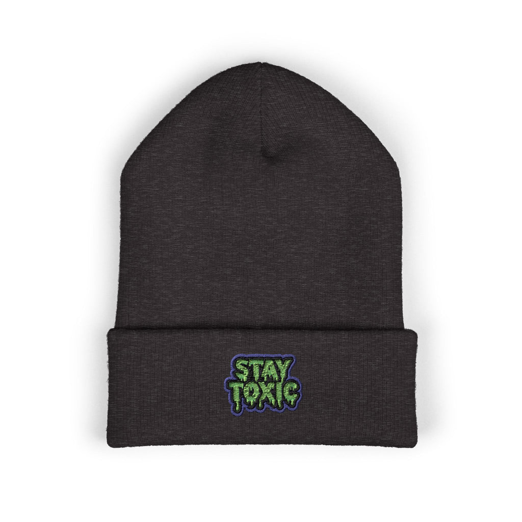Stay Toxic Embroidered Classic Beanie