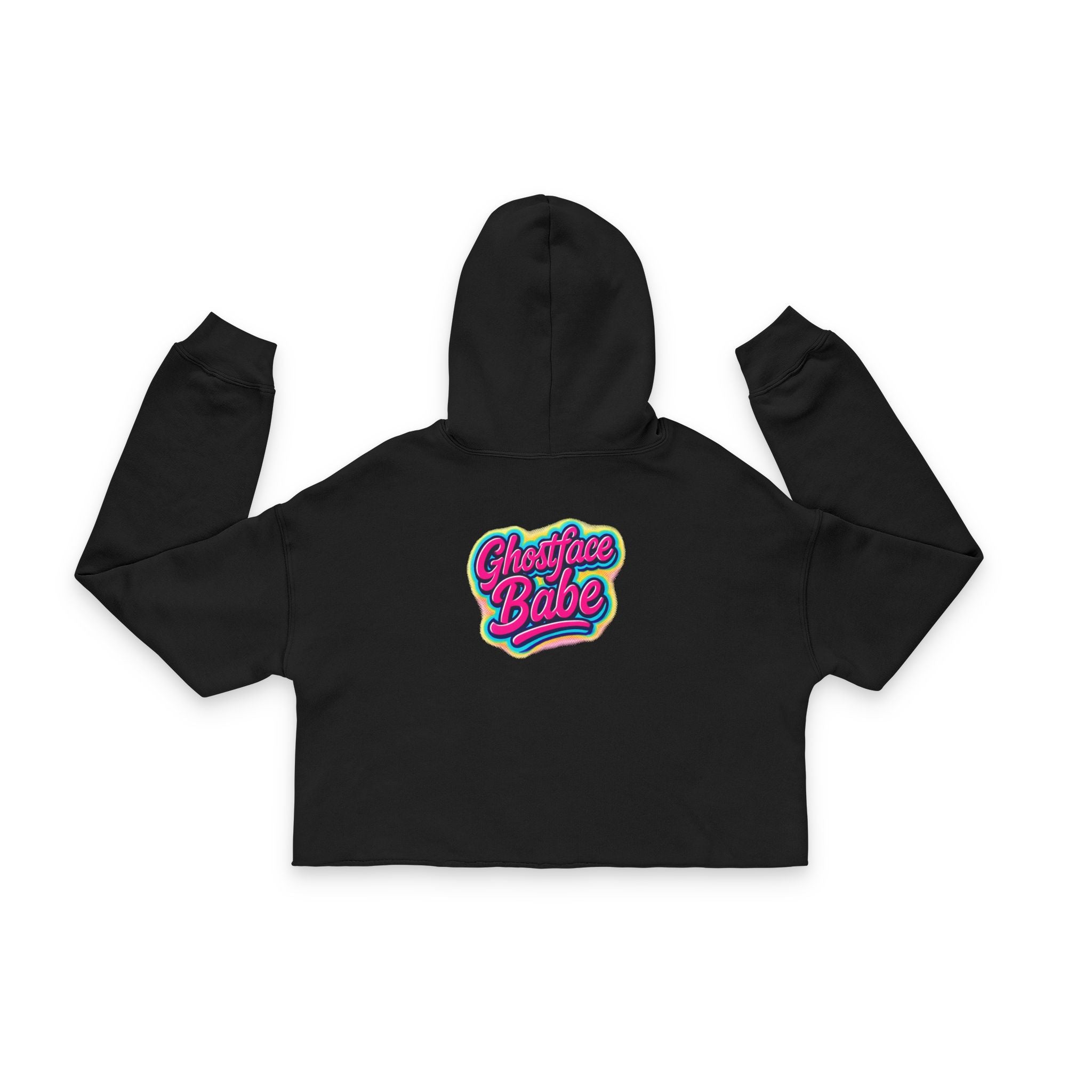 GhostFace Babe Cropped Hoodie