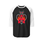 Edgy Bunny Heart 3/4th Sleeve Raglan Shirt