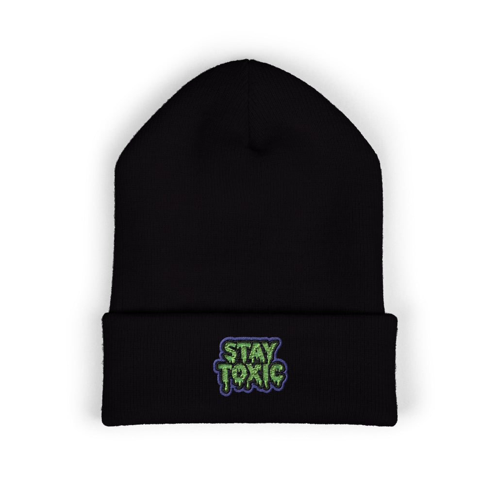 Stay Toxic Embroidered Classic Beanie