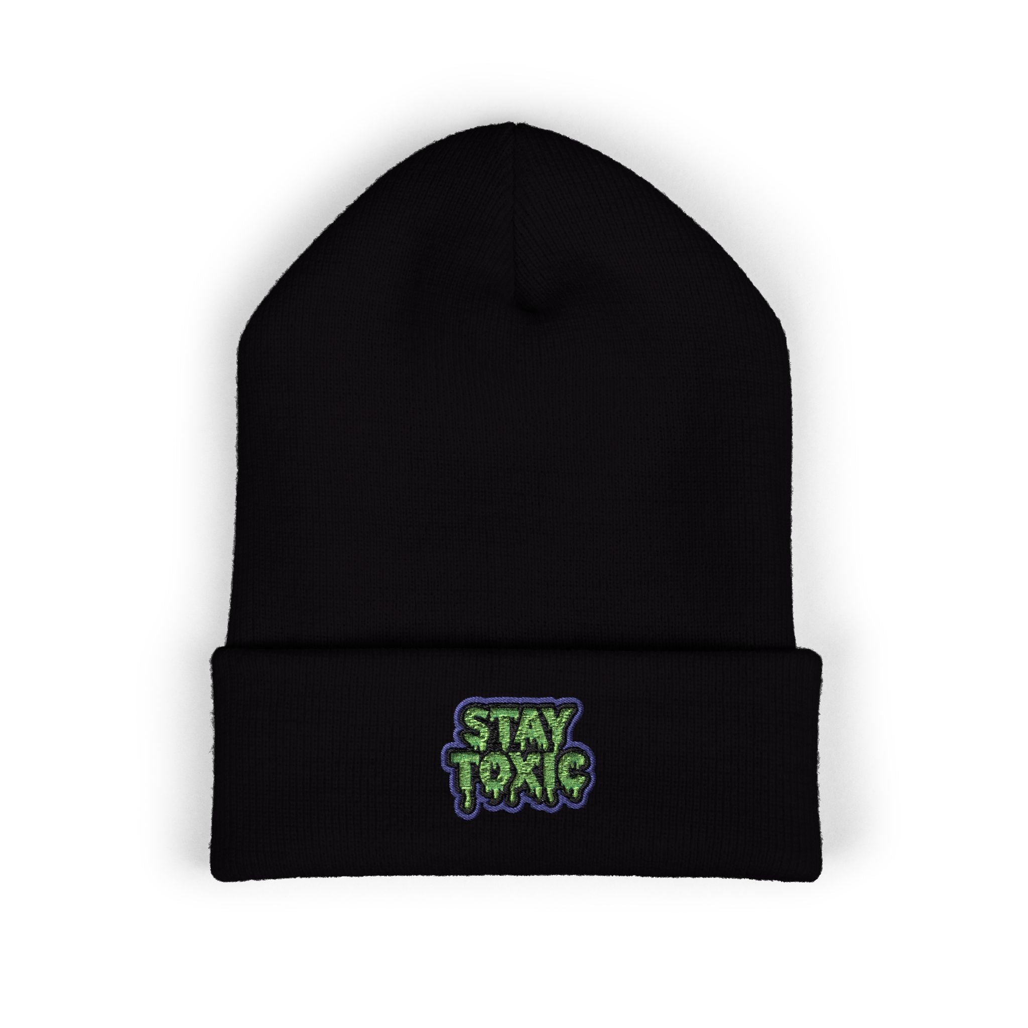 Stay Toxic Embroidered Classic Beanie