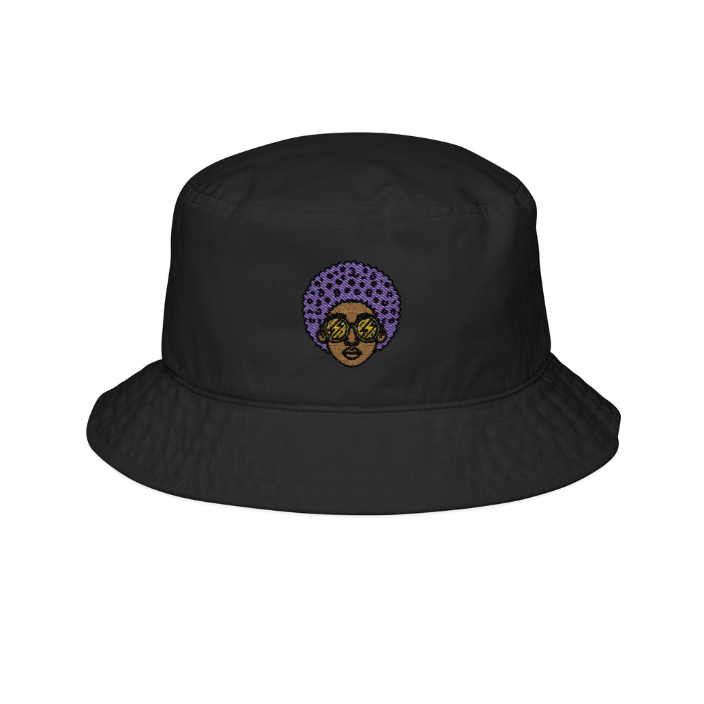 Afro Embroidered Bucket Hat