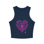 Spiderweb Heart Cropped Tank