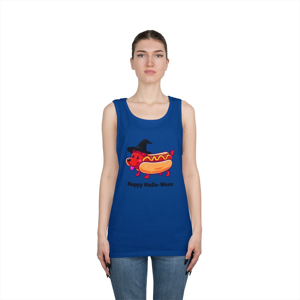"Happy Hallo-Ween" Hotdog Costume Tank