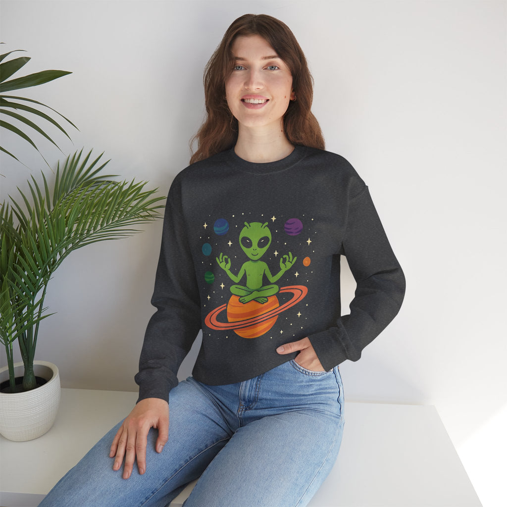 Galactic Alien Crewneck Sweatshirt