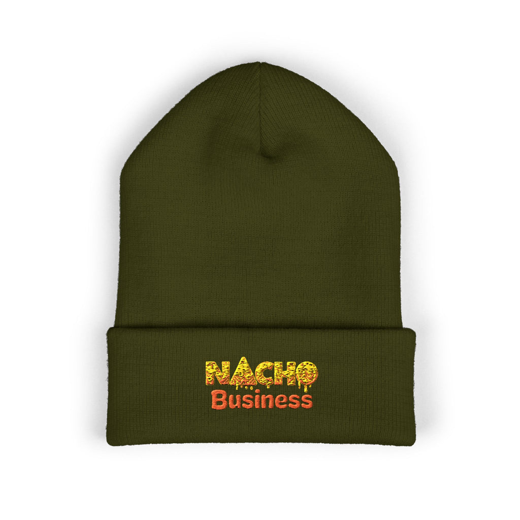 Nacho Business Embroidered Classic Cuffed Beanie