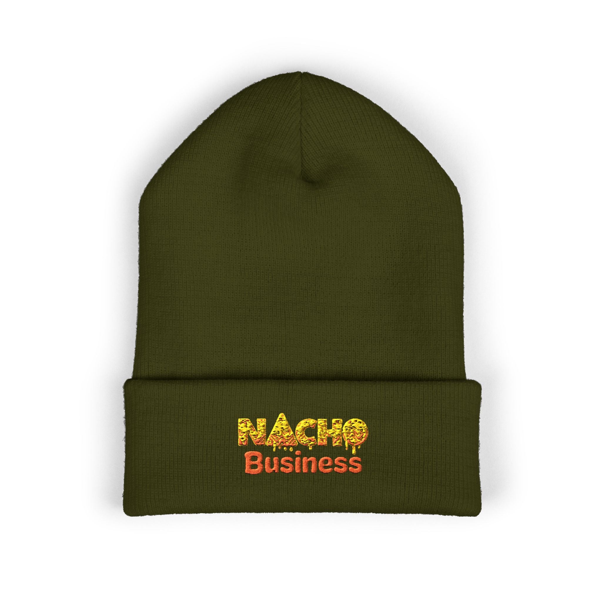 Nacho Business Embroidered Classic Cuffed Beanie