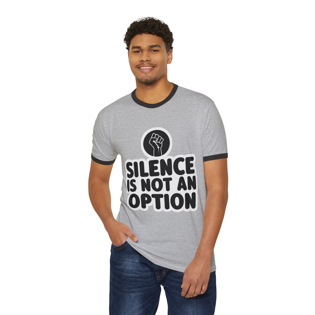 "Silence is Not an Option" Ringer Tee