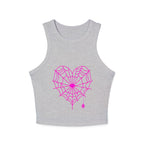 Spiderweb Heart Cropped Tank