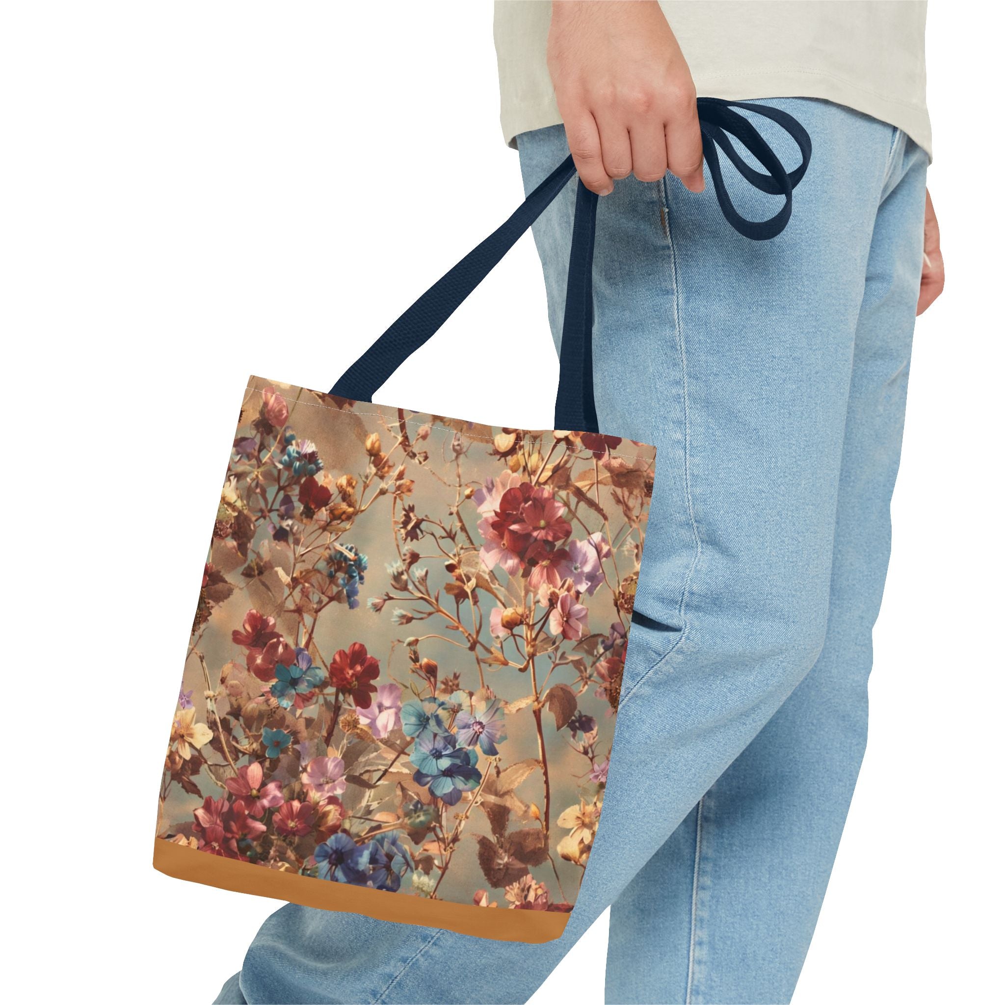 Floral Print Tote Bag
