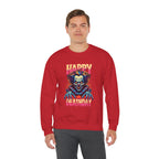 "Happy Deathday" Clown Crewneck Sweatshirt