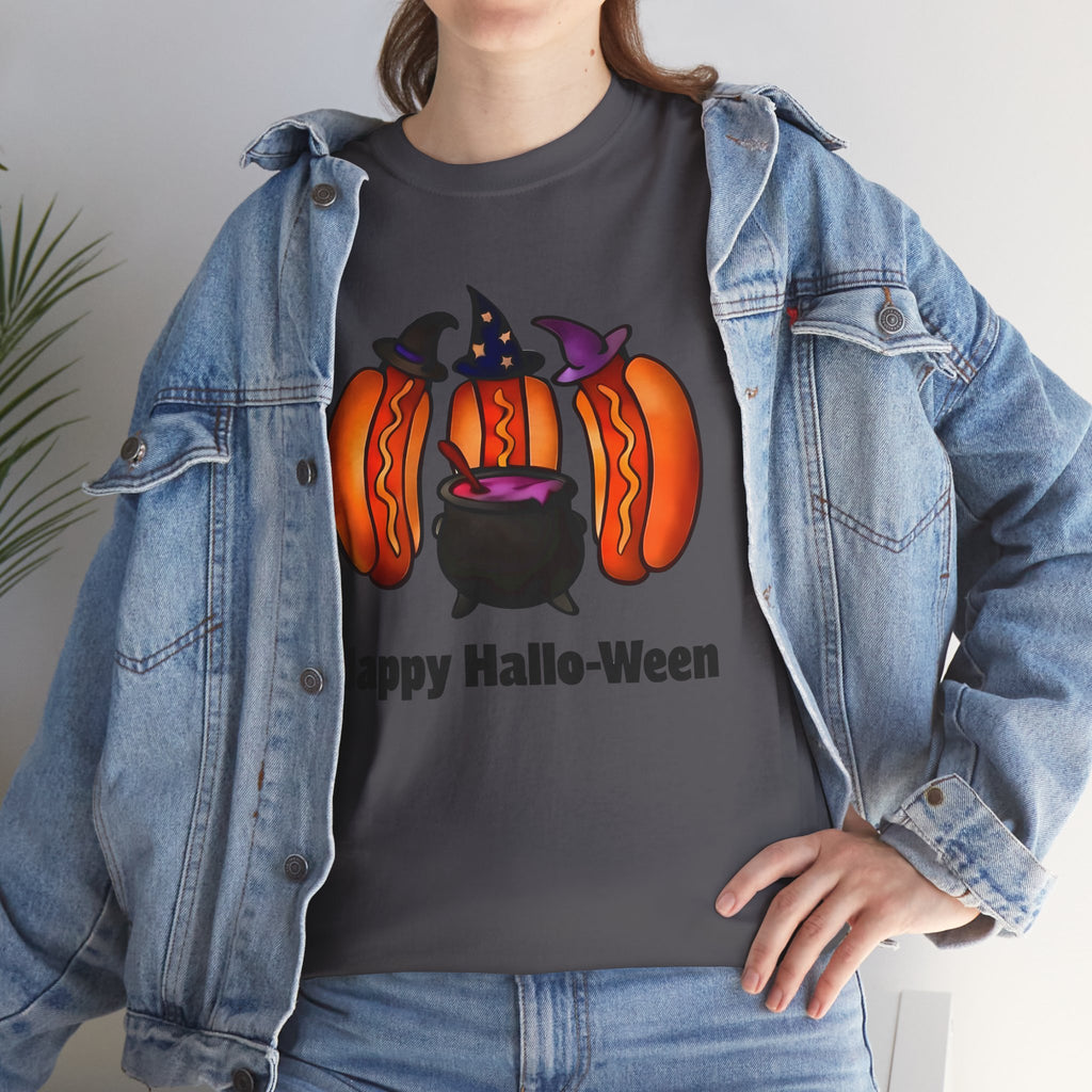 "Happy Hallo-Ween" Hotdog Witches Tee