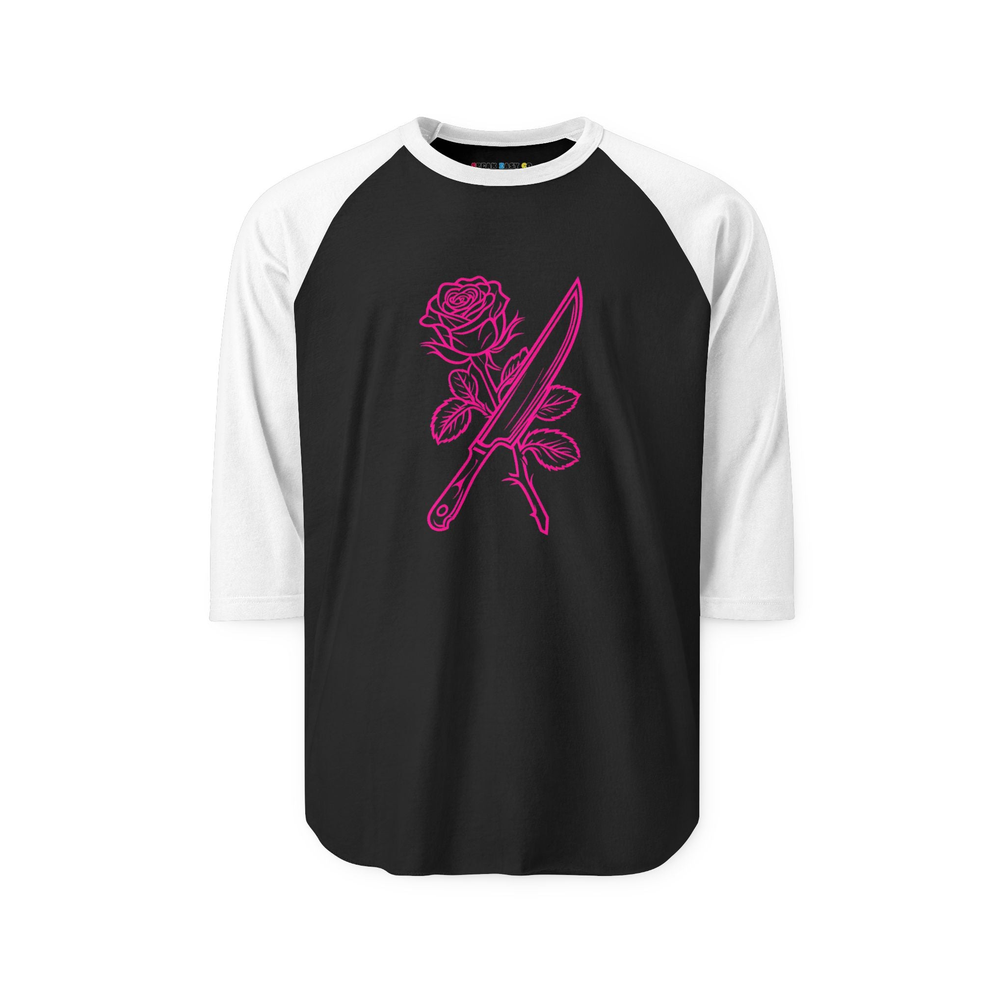 Rose & Knife 3/4th Sleeve Raglan Shirt